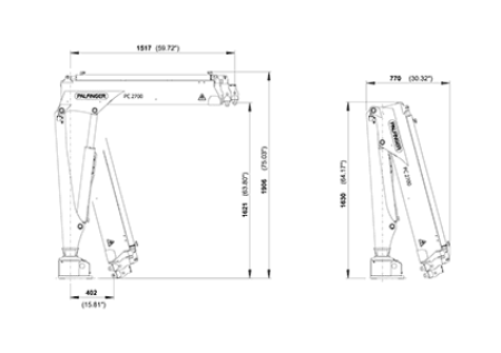 Loader Crane PC2700 2